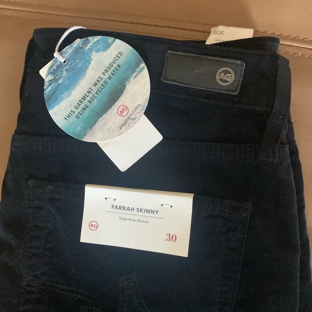 AG black velvet skinny jeans